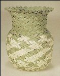 Indian Handwoven Basket Double-Walled & Plaited #4 Southwestern