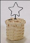 Basket Ornament Christmas Tree Star Handwoven